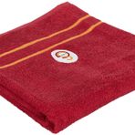 Taç Galatasaray Lisanslı Arma Baskılı%100 Pamuk Banyo Havlusu, Kırmızı, 90x150 cm