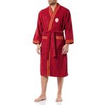 Taç Galatasaray Sarı Kırmızı Lisanslı Desenli%100 Pamuk Bornoz, Kırmızı, M