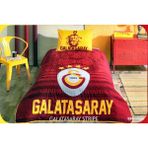 Taç Galatasaray Stripe Tek Kişilik Yatak Örtüsü 160X 230 cm - 160 x 230 cm - Kırmızı