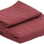 Taç Glory Kendinden Desenli%100 Polyester Yatak Örtüsü Seti, Bordo, Tek Kişilik