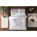 Taç Glow Parlayan Çift Kişilik Nevresim Takımı Charm Kırmızı