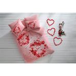 Taç Glow Roses Pembe Parlayan Çift Kişilik Nevresim Takımı