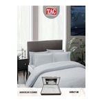 Taç Harvey gri Jakar deluxe Saten Cift kişilik Nevresim Takımı