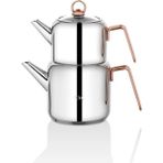 Taç Hera Çaydanlık Takımı Bakır - Inox