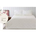 Taç Jakar Çift Kişilik Pike Takımı Callie Ekru - 230 x 250 cm