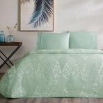 Taç Jakar Flava Çift Kişilik Pike Takımı Yeşil - 230x250 cm