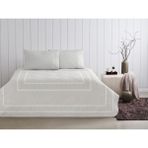 Taç Jakarlı Pike Takımı Anette Gri Tek Kişilik - 180 x 250
