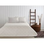 Taç Jakarlı Tek Kişilik Pike Takımı - Taş - 180X250
