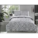 Taç Joan Gri Tek Kişilik Yorgan Seti