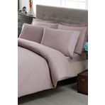 Taç Lila Premium Basic King Size Pamuk Saten Nevresim Takımı