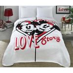 Taç Lisanslı 71120814 Disney Minnie Mickey Battaniye