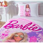 Taç Lisanslı Barbie Pink Power Tek Kişilik Nevresim Takımı