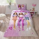 Taç Lisanslı Barbie Shıne Tek Kişilik Nevresim Takımı ( Güneş Gözlüğü Hediyeli ) - Renkli - 160 x 220 cm