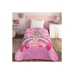 Taç Lisanslı Barbie Sun Tek Kişilik Battaniye