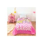 Taç Lisanslı Battaniye Barbie Girl Power Tek Kişilik Pembe