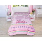 Taç Lisanslı Battaniye Barbie Pink Tek Kişilik - 160 x 220 cm - Renkli
