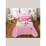 Taç Lisanslı Battaniye Masha And Bear Kind Is Cool Tek Kişilik - 160 x 220 cm - Pembe