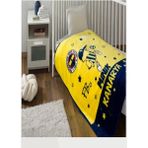Taç Lisanslı Bebek Battaniyesi Fenerbahçe Baby Klasik - 100 x 190 cm - Beyaz - Siyah