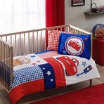 Taç Lisanslı Bebek Disney Cars Baby Patchwork Bebek Nevresim Takımı