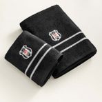 Taç Lisanslı Beşiktaş Arma Pamuk 70X140 cm Banyo Havlusu Siyah - 70 x 140 cm
