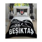 Taç Lisansli Beşiktaş Kapitoneli Tek Kişilik Nevresim Takımı