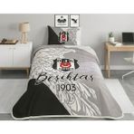 Taç Lisanslı Beşiktaş Since 1903 Pamuklu Pike Takımı - Renkli - 160 X 230 CM