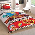 Taç Lisanslı Cars Kachow Tek Kişilik Nevresim Takımı