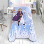 Taç Lisanslı Disney Frozen 2 Windy Battaniye - 120 x 180 cm - Açık Kahverengi
