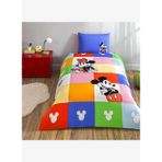 Taç Lisanslı Disney Mnnie & Mickey Tek Kişilik Pamuk Nevresim Takımı