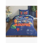 Taç Lisanslı Disney Stitch Aloha Tek Kişilik Pamuk Nevresim Takımı 100