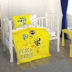 Taç Lisanslı Fenerbahçe Sari Kanarya Baby Bebek Nevresim Takımı - 100 x 150 cm - Sarı