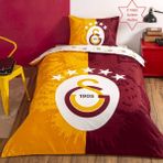 Taç Lisanslı Galatasaray 5. Yıldız Desenli Nevresim Takımı 160 x 220 cm Kırmızı Renkli