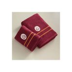 Taç Lisanslı Galatasaray Arma Pamuk 70x140 cm Banyo Havlusu Kırmızı