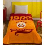 Taç Lisanslı Galatasaray Battaniye - Sarı - Kırmızı - 160 x 220 cm