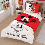 Taç Lisanslı Genç Dısney Mıckey Krem 160x220 Cm Tek Kişilik Nevresim Takımı
