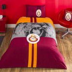 Taç Lisanslı Gs Şampiyon Aslan Pamuk Tek Kişilik Nevresim Takımı - Renkli - 160 x 220 cm