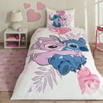 Taç Lisanslı Lilo&stitch Tek Kişilik Pamuk Nevresim Takımı - Renkli