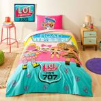 Taç Lisanslı Lol Cute Pamuk Nevresim Takımı Lastikli - Mavi - 160 x 220 cm