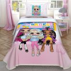 Taç Lisanslı Lol Omg Babes Pamuklu Tek Kişilik Pike Takımı - Pembe