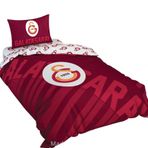 Taç Lisanslı Nevresim Takımı Gs Kırmızı Logo Nevresim Takımı Çok Renkli Tek Kişilik