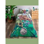 Taç Lisanslı Nevresim Takımı Jurassic World Forest Tek Kişilik - Renkli - 160 x 220 cm