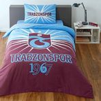 TAÇ Lisanslı Pamuk Trabzonspor Light Glow Nevresim Takımı Çok Renkli Tek Kişilik