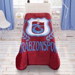 Taç Lisanslı Polyester Trabzonspor Şampiyon Çok Renkli Tek Kişilik Battaniye
