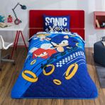 Taç Lisanslı Sonic Tek Kişilik Yatak Örtüsü Seti - Çok Renkli - 160 x 230 cm