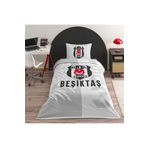 Taç Lisanslı Tek Kişilik Pamuk Pike Takımı Beşiktaş Soccer