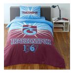 Taç Lisanslı Trabzonspor Light Glow Tek Kişilik Pamuk Nevresim Takımı