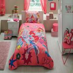 Taç Lisanslı Winx Girl Empowerment Ranforce Tek Kişilik Yatak Örtüsü Takımı