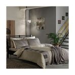 Taç Mabel Çift Kişilik Saten Delux Nevresim Takımı - Gri - 200 x 220 cm
