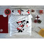 Taç Minnie Mickey Love Day Glow Lisanslı Çift Kişilik Nevresim Takımı