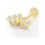 Taç Model Taşlı Tragus Piercing